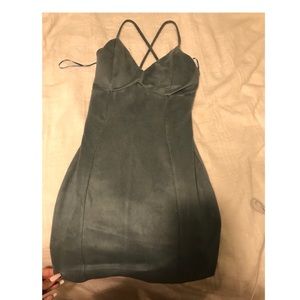 Suede dress